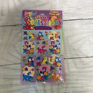 NEW Lisa Frank Sticker Scentsations 1990s Stickers Cat Roses Kitty Vintage VTG